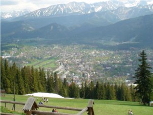 Gubałówka - widok na Zakopane i skocznie