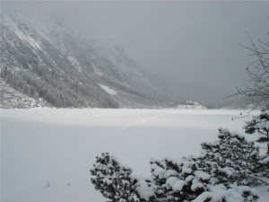 Morskie Oko zimą Morskie Oko zimą