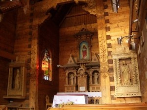 ołtarz drewniany w Jaszczurówce ołtarz drewniany w Jaszczurówce